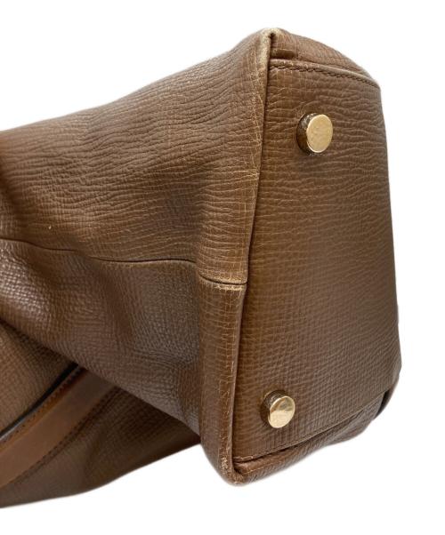 TOM FORD（トムフォード）TOM FORD (トムフォード) サイドハンドルレザートートバッグ ブラウンの古着・服飾アイテム