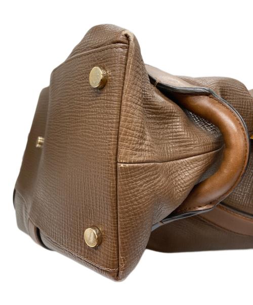 TOM FORD（トムフォード）TOM FORD (トムフォード) サイドハンドルレザートートバッグ ブラウンの古着・服飾アイテム