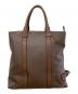 TOM FORD (トムフォード) サイドハンドルレザートートバッグ ブラウン：80000円