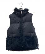 boutique ordinaryブティークオーディナリー）の古着「ダウンベスト」｜ブラック