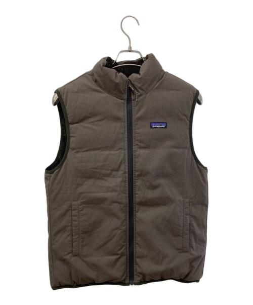 Patagonia（パタゴニア）Patagonia (パタゴニア) リバーシブル・コットン・ダウン・ベスト ブラウン サイズ:Ⅿの古着・服飾アイテム