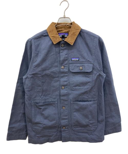 Patagonia（パタゴニア）Patagonia (パタゴニア) ポイント・レイズ・キャンバス・ジャケット ネイビー×ブラウン サイズ:XSの古着・服飾アイテム