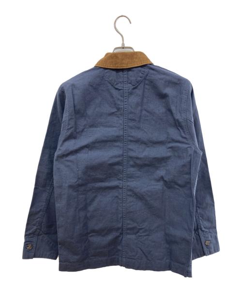 Patagonia（パタゴニア）Patagonia (パタゴニア) ポイント・レイズ・キャンバス・ジャケット ネイビー×ブラウン サイズ:XSの古着・服飾アイテム