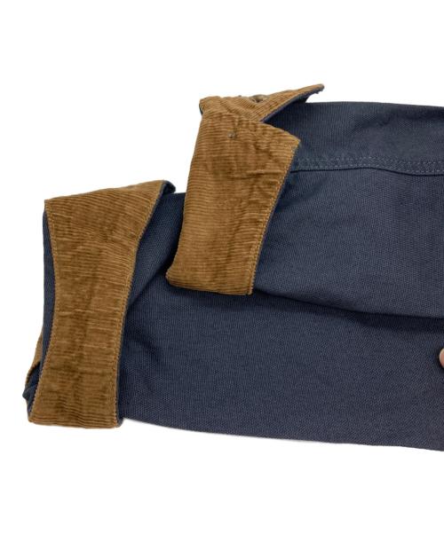 Patagonia（パタゴニア）Patagonia (パタゴニア) ポイント・レイズ・キャンバス・ジャケット ネイビー×ブラウン サイズ:XSの古着・服飾アイテム