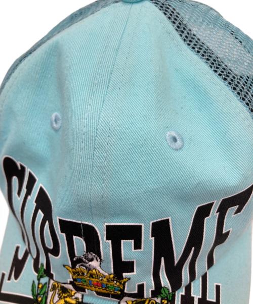 SUPREME（シュプリーム）Supreme (シュプリーム) crest mesh back 6-panel /キャップ スカイブルーの古着・服飾アイテム