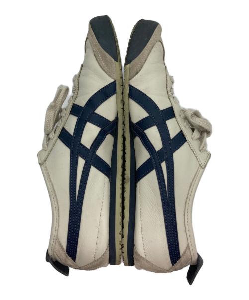 Onitsuka Tiger（オニツカタイガー）Onitsuka Tiger (オニツカタイガー) ローカットスニーカー/MEXICO66 ベージュ×ネイビー サイズ:26.5の古着・服飾アイテム