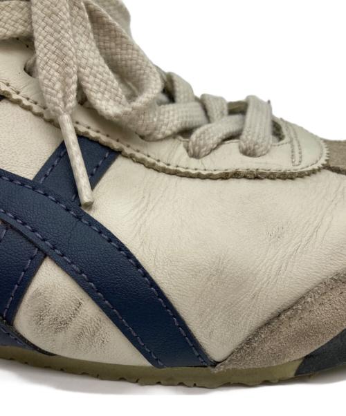 Onitsuka Tiger（オニツカタイガー）Onitsuka Tiger (オニツカタイガー) ローカットスニーカー/MEXICO66 ベージュ×ネイビー サイズ:26.5の古着・服飾アイテム