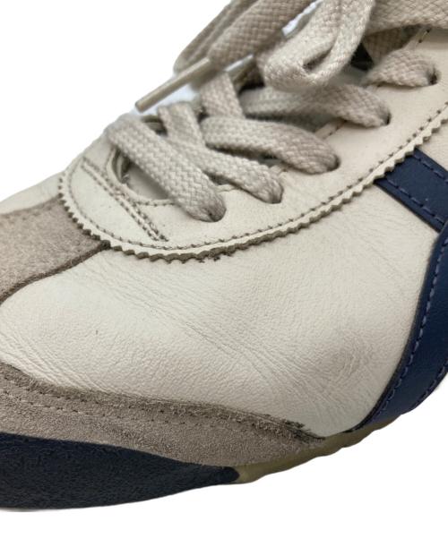 Onitsuka Tiger（オニツカタイガー）Onitsuka Tiger (オニツカタイガー) ローカットスニーカー/MEXICO66 ベージュ×ネイビー サイズ:26.5の古着・服飾アイテム