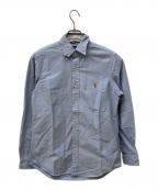 RALPH LAURENラルフローレン）の古着「ボタンダウンオックスシャツ」｜ブルー