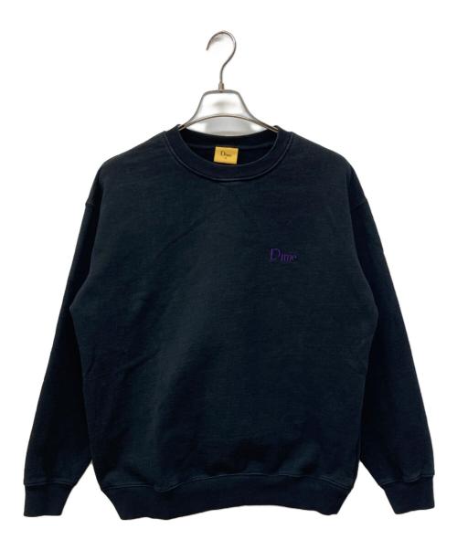 Dime（ダイム）Dime (ダイム) Classic Small Logo Crewneck Sweatshirt/ロゴスウェット ブラック サイズ:Ⅿの古着・服飾アイテム