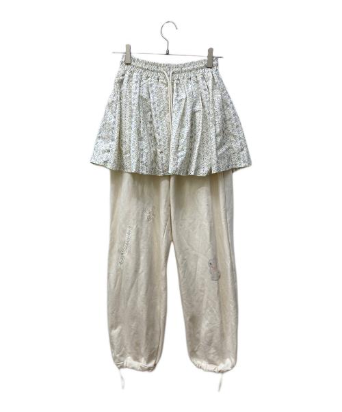 Jolie laide（ジョリーレイド）Jolie laide (ジョリーレイド) フェイクレイヤードパンツ ベージュ サイズ:‐の古着・服飾アイテム