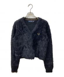 FRED PERRY×RAY BEAMS（フレッドペリー×レイ ビームス）の古着「別注シャギーニットカーディガン」｜ブラック