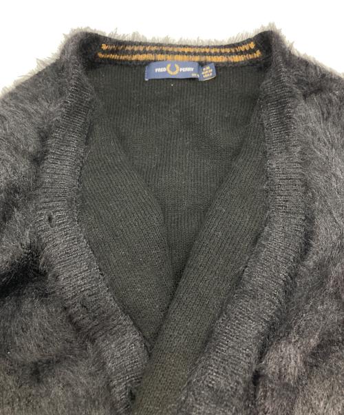 FRED PERRY（フレッドペリー）FRED PERRY (フレッドペリー) RAY BEAMS (レイ ビームス) 別注シャギーニットカーディガン ブラック サイズ:UK10の古着・服飾アイテム