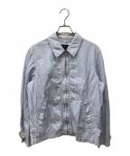 COMME des GARCONS HOMMEコムデギャルソン オム）の古着「ジップアップジャケット」｜ホワイト×スカイブルー