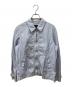 COMME des GARCONS HOMME（コムデギャルソン オム）の古着「ジップアップジャケット」｜ホワイト×スカイブルー