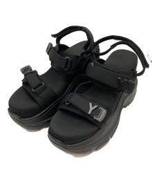 YELLO（イエロ）の古着「厚底スポーツサンダル」｜ブラック
