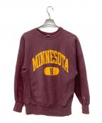 Champion REVERSE WEAVEチャンピオン リバース ウィーブ）の古着「カレッジロゴスウェット」｜バーガンディー
