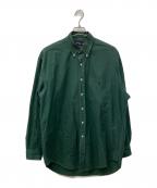RALPH LAURENラルフローレン）の古着「BIG SHIRT/オーバーサイズシャツ」｜グリーン