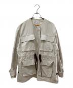 IHNNイン）の古着「マルチポケットジップ」｜アイボリー