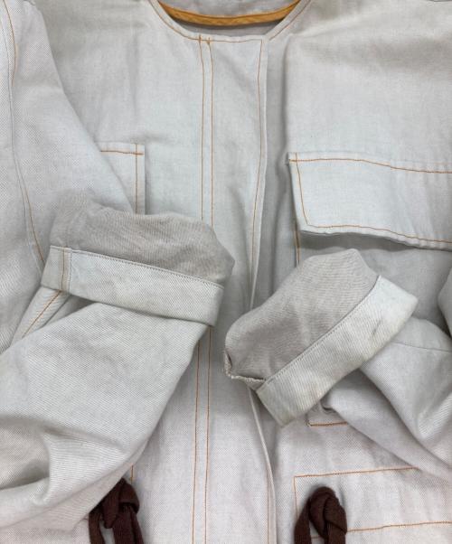 IHNN（イン）IHNN (イン) マルチポケットジップ アイボリー サイズ:Sの古着・服飾アイテム