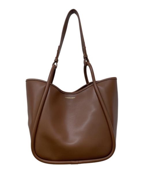 CHARLES & KEITH（チャールズアンドキース）CHARLES & KEITH (チャールズアンドキース) Lyla/エコレザートートバッグ ブラウンの古着・服飾アイテム