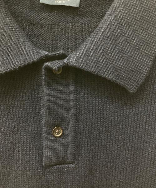 LUTAYS（リュテス）LUTAYS (リュテス) カシミヤ混ニットポロシャツ ネイビー サイズ:52の古着・服飾アイテム