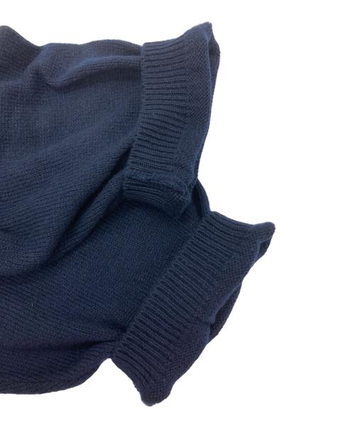 LUTAYS（リュテス）LUTAYS (リュテス) カシミヤ混ニットポロシャツ ネイビー サイズ:52の古着・服飾アイテム