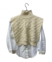 Ameri（アメリ）の古着「DAMAGE SET SHIRT SHEER」｜アイボリー