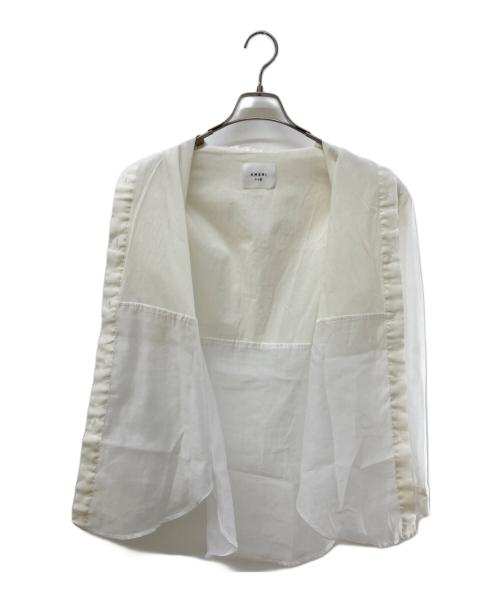 Ameri（アメリ）Ameri (アメリ) DAMAGE SET SHIRT SHEER アイボリー サイズ:Freeの古着・服飾アイテム