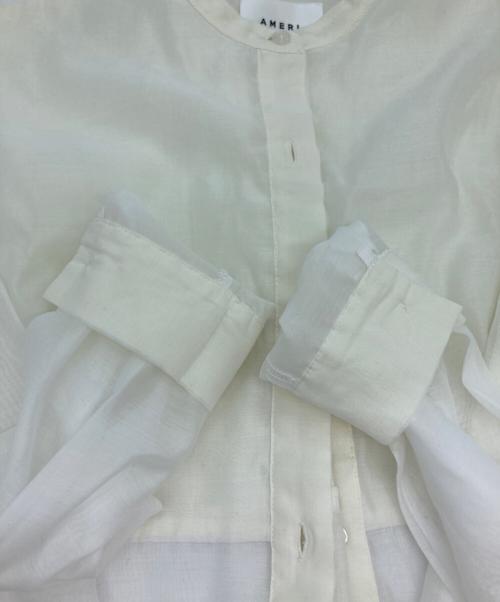 Ameri（アメリ）Ameri (アメリ) DAMAGE SET SHIRT SHEER アイボリー サイズ:Freeの古着・服飾アイテム