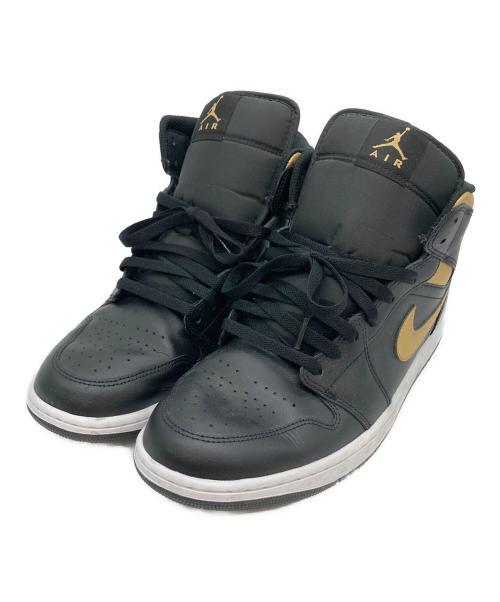 NIKE（ナイキ）NIKE (ナイキ) ハイカットスニーカー/Air Jordan 1 Mid ブラック/Black/Metallic  サイズ:29の古着・服飾アイテム