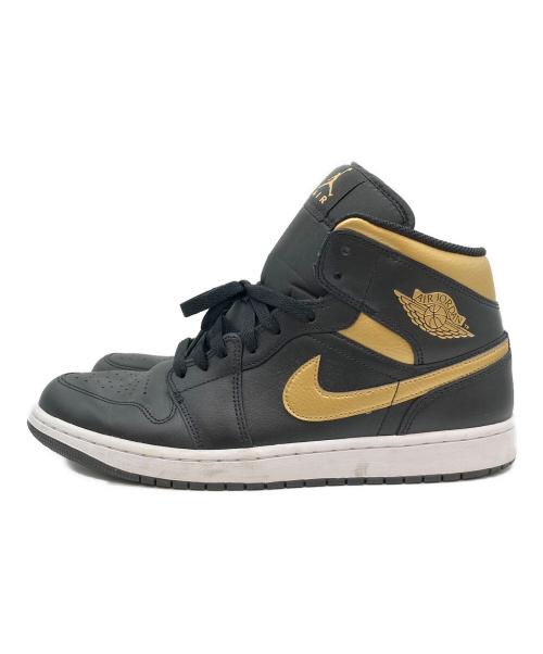 NIKE（ナイキ）NIKE (ナイキ) ハイカットスニーカー/Air Jordan 1 Mid ブラック/Black/Metallic  サイズ:29の古着・服飾アイテム