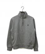 POLO RALPH LAURENポロ・ラルフローレン）の古着「ハーフジップスウェット」｜グレー