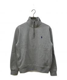 POLO RALPH LAUREN（ポロ・ラルフローレン）の古着「ハーフジップスウェット」｜グレー