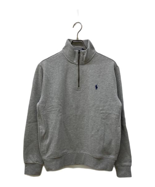 POLO RALPH LAUREN（ポロ・ラルフローレン）POLO RALPH LAUREN (ポロ・ラルフローレン) ハーフジップスウェット グレー サイズ:SIZE M 未使用品の古着・服飾アイテム