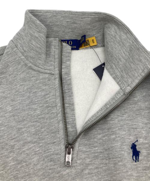 POLO RALPH LAUREN（ポロ・ラルフローレン）POLO RALPH LAUREN (ポロ・ラルフローレン) ハーフジップスウェット グレー サイズ:SIZE M 未使用品の古着・服飾アイテム