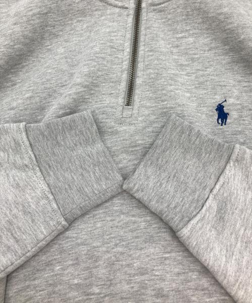 POLO RALPH LAUREN（ポロ・ラルフローレン）POLO RALPH LAUREN (ポロ・ラルフローレン) ハーフジップスウェット グレー サイズ:SIZE M 未使用品の古着・服飾アイテム