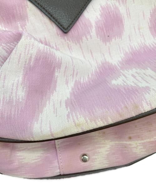 Vivienne Westwood（ヴィヴィアンウエストウッド）Vivienne Westwood (ヴィヴィアンウエストウッド) ヤスミン/レオパード柄オーブアイコントートバッグ ピンク×ブラウン サイズ:-の古着・服飾アイテム