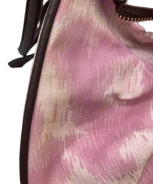 Vivienne Westwood（ヴィヴィアンウエストウッド）Vivienne Westwood (ヴィヴィアンウエストウッド) ヤスミン/レオパード柄オーブアイコントートバッグ ピンク×ブラウン サイズ:-の古着・服飾アイテム