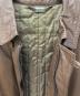 中古・古着 D'URBAN (ダーバン) カウレザーステンカラーコート ブラウン サイズ:L：9000円