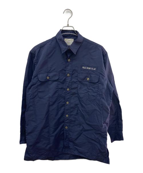 POLO SPORT（ポロスポーツ）POLO SPORT (ポロスポーツ) ナイロンシャツ ネイビー サイズ:Ⅿの古着・服飾アイテム