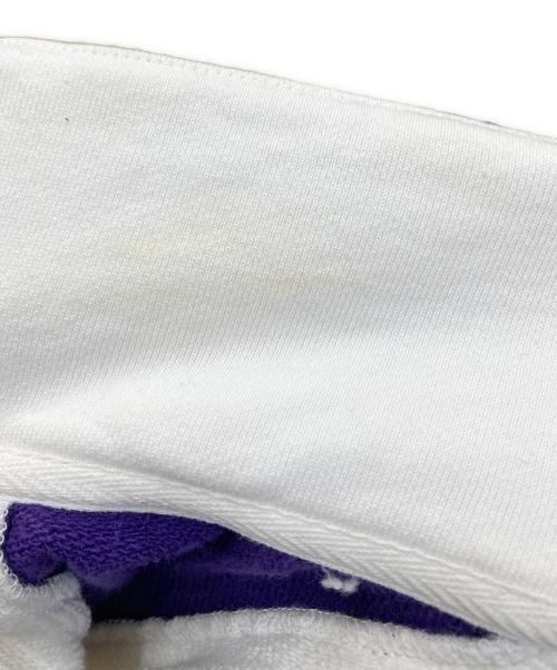 KEBOZ（ケボズ）KEBOZ (ケボズ) ハーフジップスウェット ホワイト×パープル サイズ:Sの古着・服飾アイテム