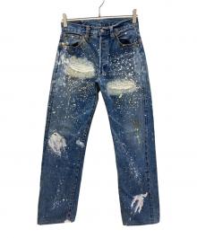 LEVI'S（リーバイス）の古着「ペイント加工501XX復刻デニムパンツ」｜インディゴ