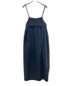 emmiエミ）の古着「コクーンシルエットキャミソールワンピース」｜ブラック