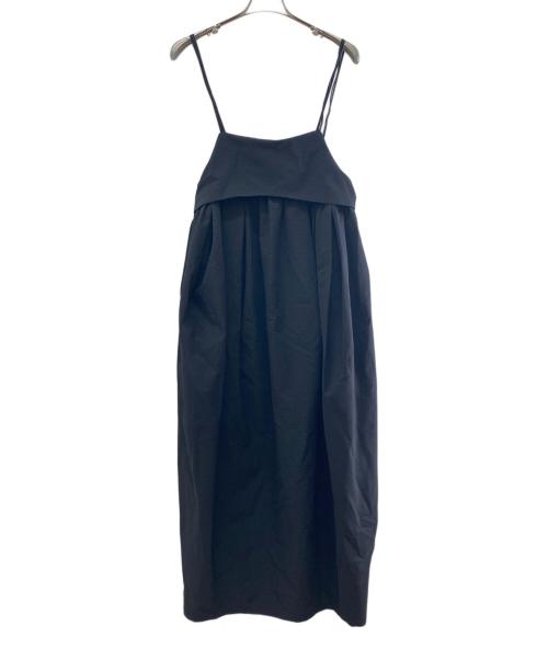 emmi（エミ）emmi (エミ) コクーンシルエットキャミソールワンピース ブラックの古着・服飾アイテム