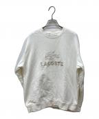 LACOSTEラコステ）の古着「ロゴ刺繍スウェット」｜ホワイト