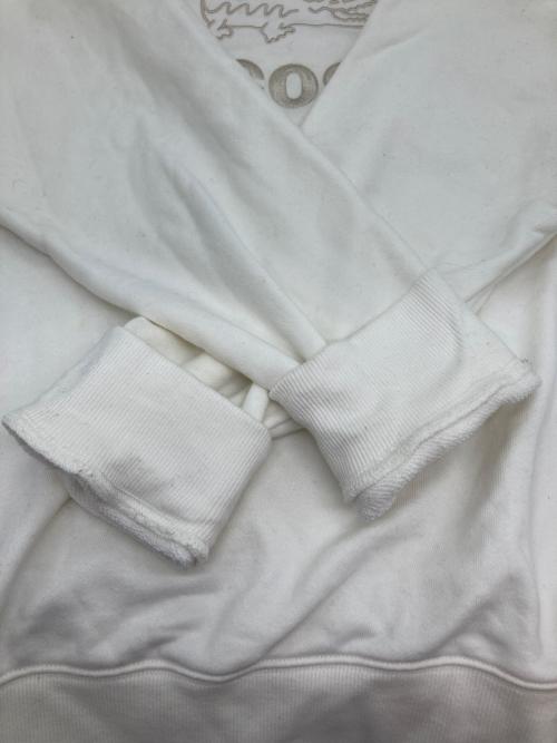 LACOSTE（ラコステ）LACOSTE (ラコステ) ロゴ刺繍スウェット ホワイト サイズ:4の古着・服飾アイテム