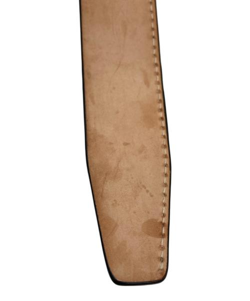 Maison Margiela（メゾンマルジェラ）Maison Margiela (メゾンマルジェラ) メタルバックルレザーベルト ブラック サイズ:80の古着・服飾アイテム