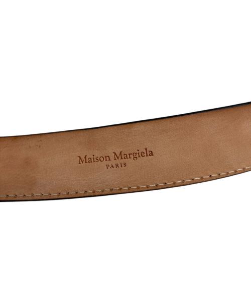 Maison Margiela（メゾンマルジェラ）Maison Margiela (メゾンマルジェラ) メタルバックルレザーベルト ブラック サイズ:80の古着・服飾アイテム