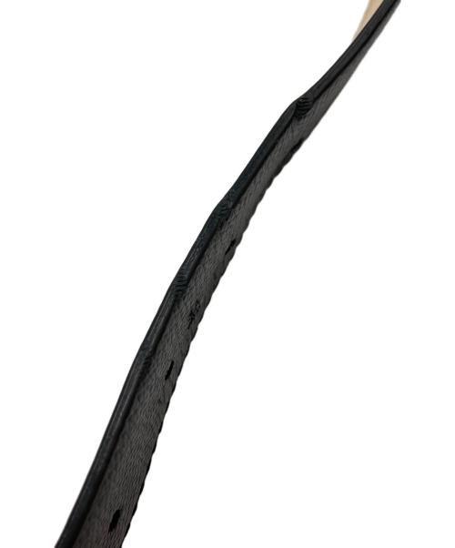 Maison Margiela（メゾンマルジェラ）Maison Margiela (メゾンマルジェラ) メタルバックルレザーベルト ブラック サイズ:80の古着・服飾アイテム